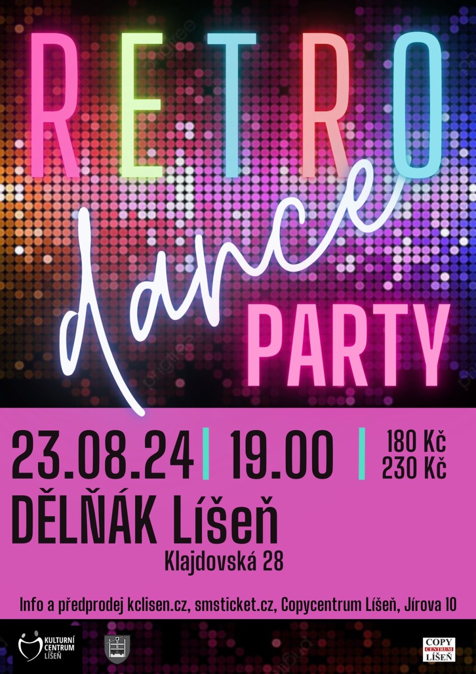 Letní Retro dance party v Líšni už 23. 8.!